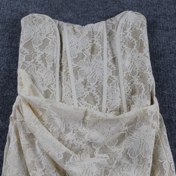 Nbd Dress Women Small Belladonna Mini Lace Straples Corset Fitted Cocktail Party - Picture 5 of 13